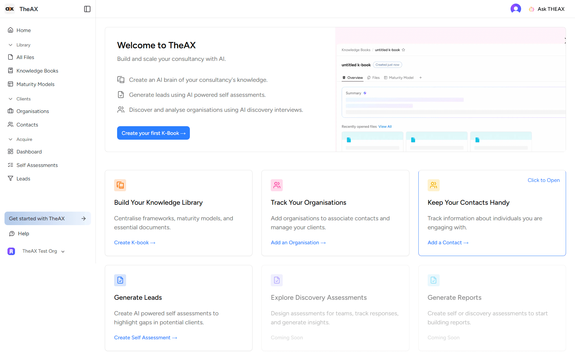 AI-Powered Knowledge Base Platform for TheAX – 1