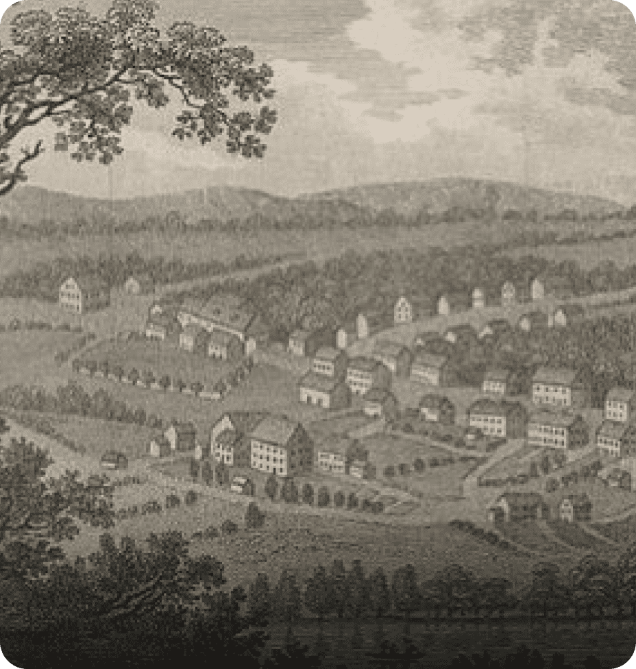 The Moravian settlement of Bethlehem