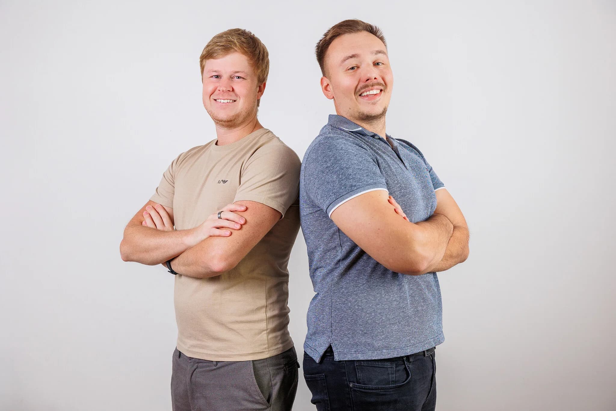 Two people from the Moravio team