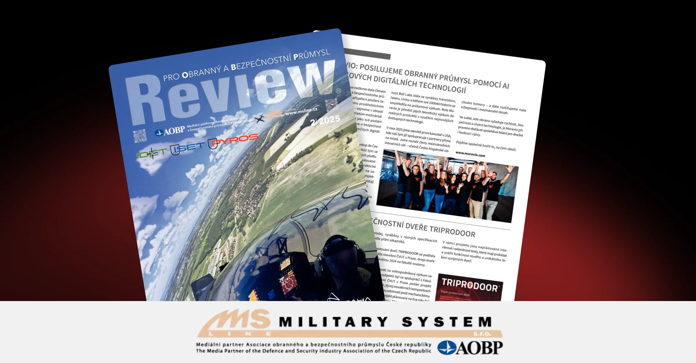 Moravio: Posilujeme obranný průmysl pomocí AI a špičkových digitálních technologií
