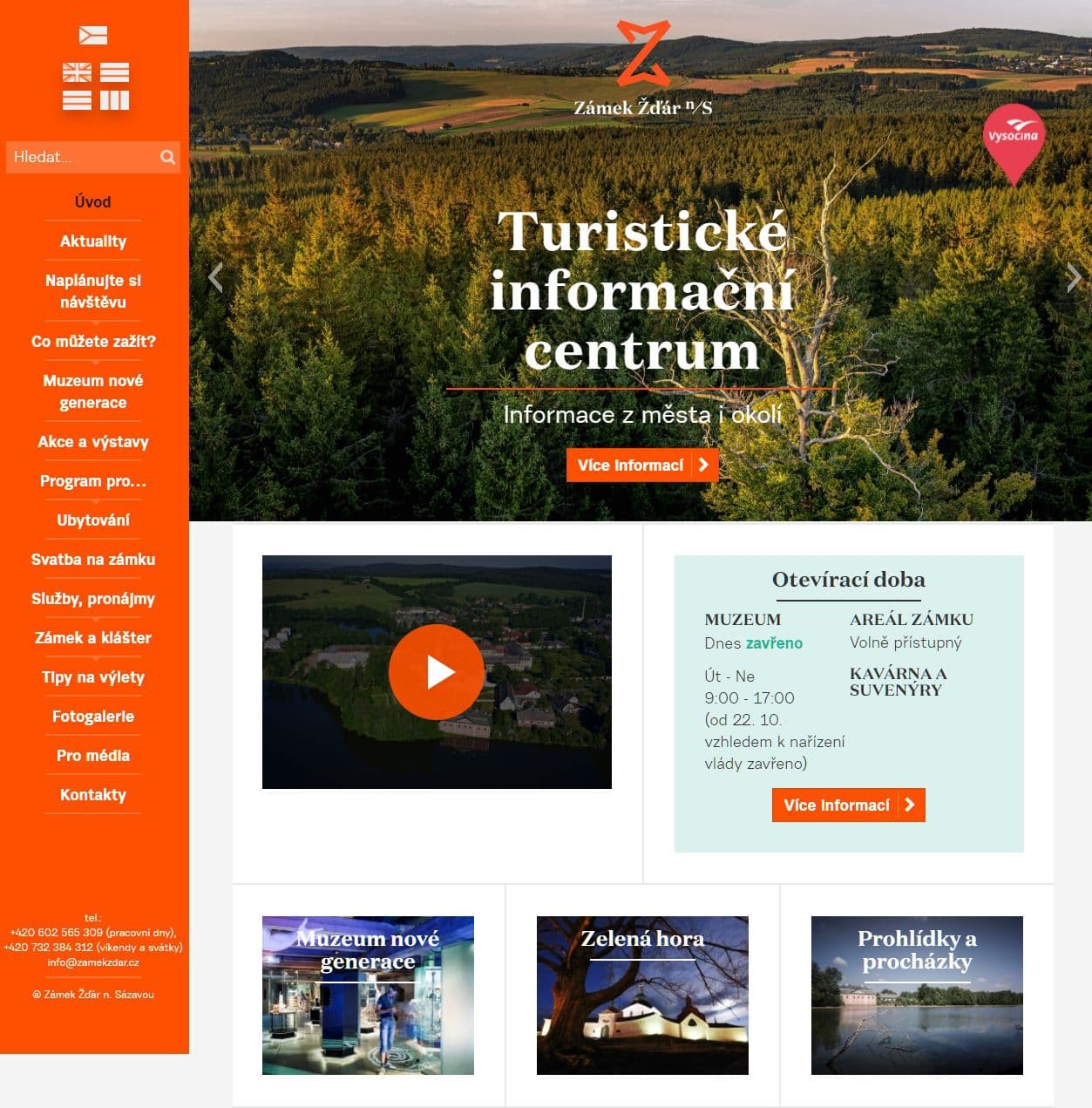 Wie wir eine preisgekrönte Website für das Schloss Žďár gestaltet haben