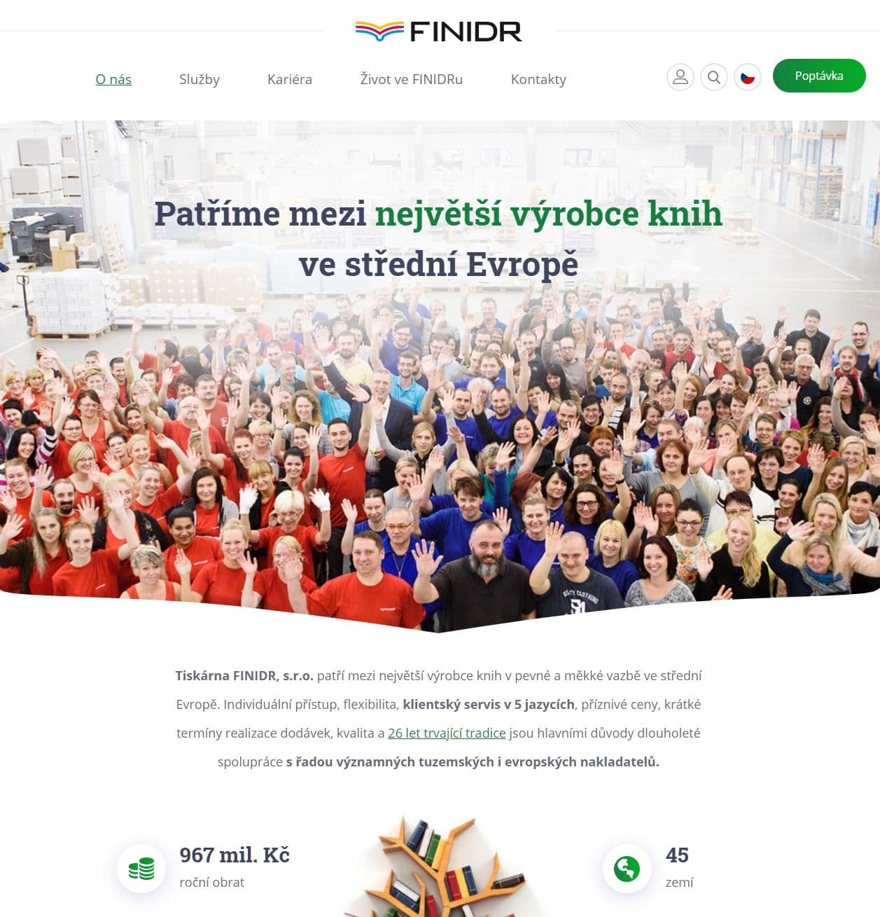 Die neue Website von FINIDR mit 3D-Animationen von Produktionslinien
