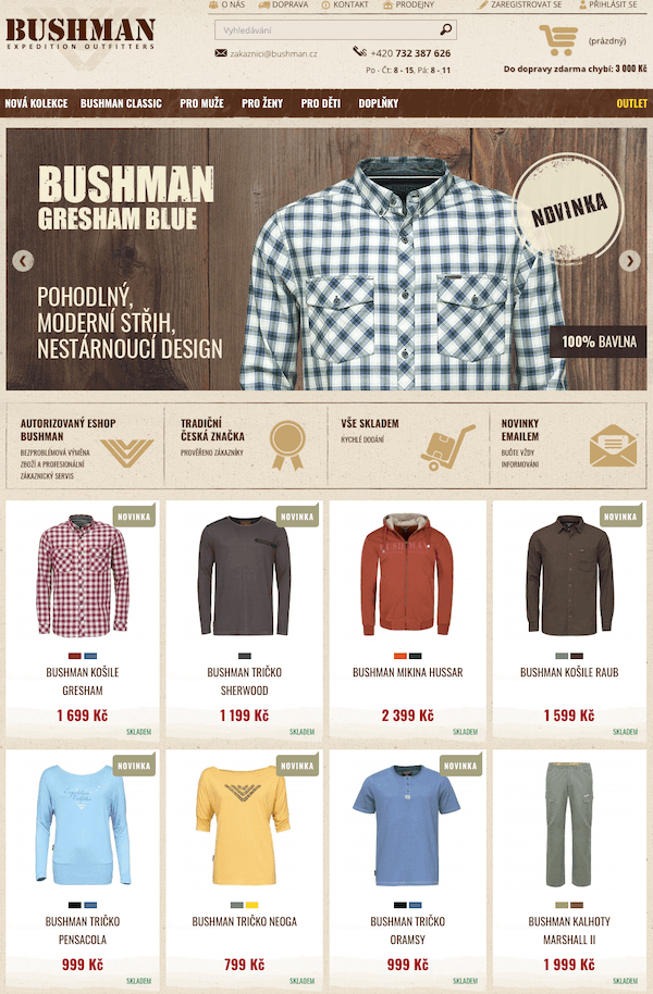 Umfassende Entwicklung und Vermarktung für Bushman