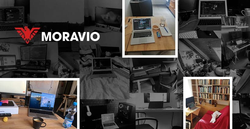 The Whole Company at Home Office - Productive, Even If It Is a Time Of Crisis