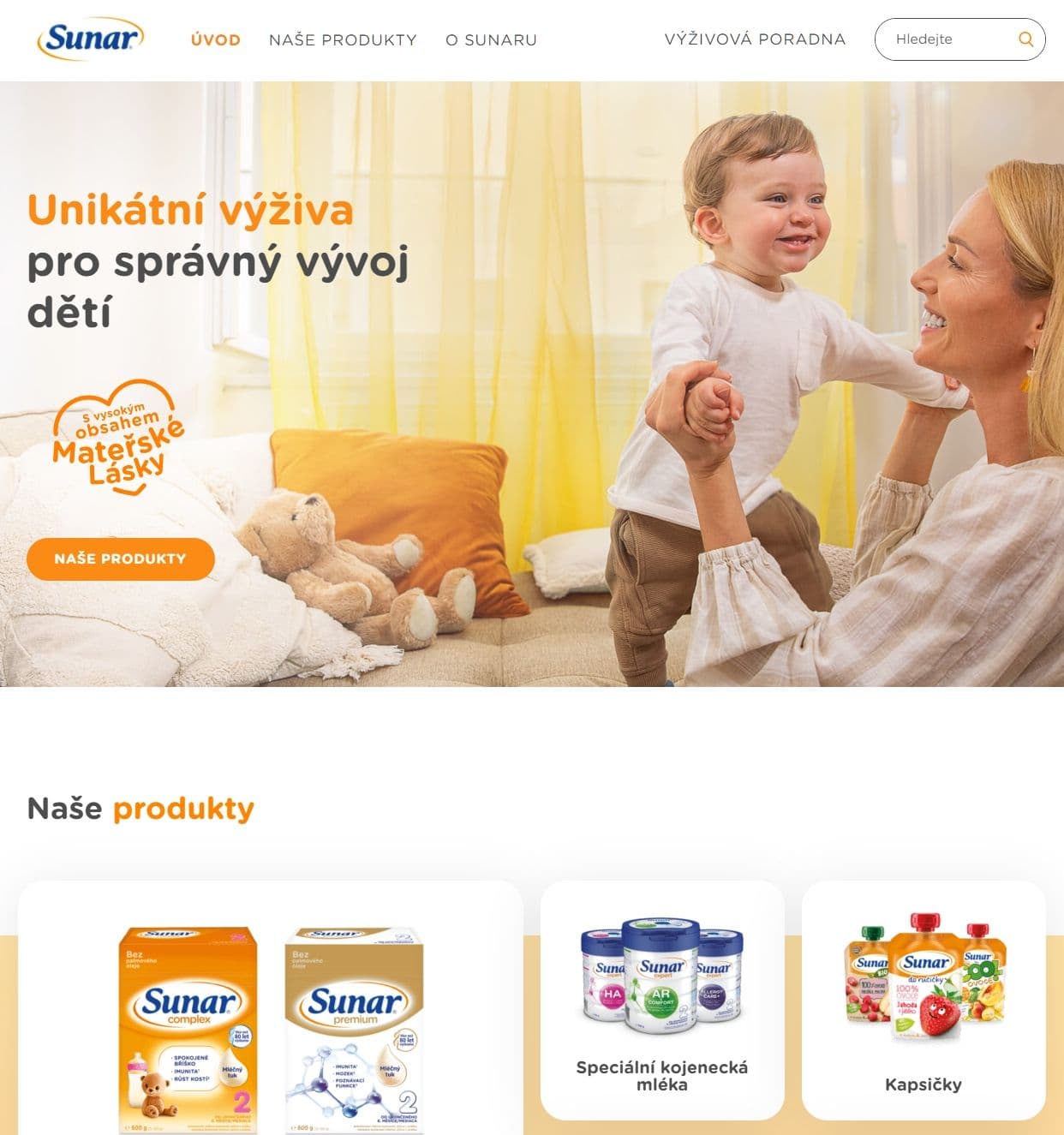 Úpravy stávajícího webu